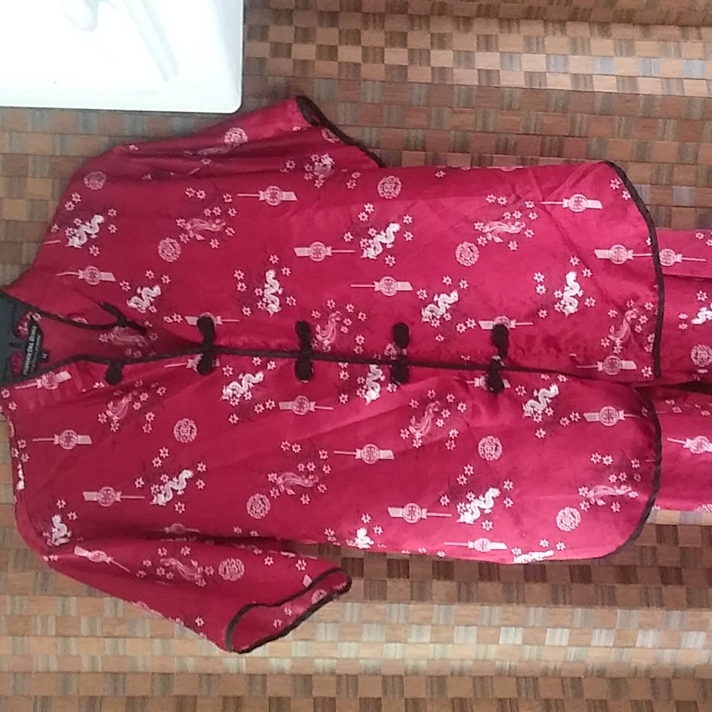 ALEXANDER DEL Asian print pajama set M